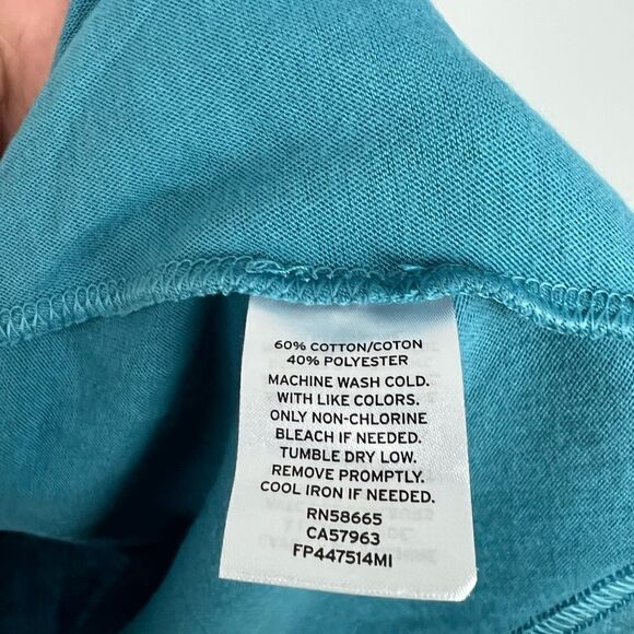 Free Press Blue Cotton Blend Swing Tank L NWT - Picture 4 of 5